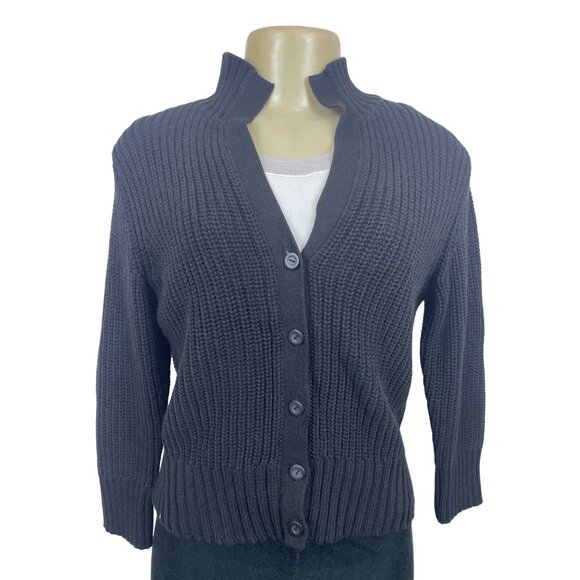 Talbots Women's Black Button Up Cardigan Sweater Sz S - NWT - Picture 1 of 6